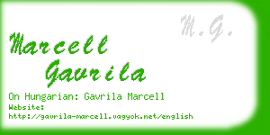 marcell gavrila business card